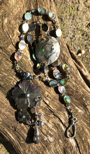 Mineral Necklace - Mother of Pearl and Abalone Shell