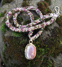 Load image into Gallery viewer, Kumihimo Necklace - Snowy Jasper