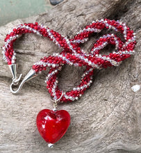 Load image into Gallery viewer, Kumihimo Necklace - Twisted Heart