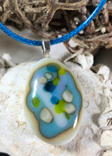 Load image into Gallery viewer, Abstract Turquoise and French Vanilla