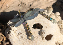 Load image into Gallery viewer, Dragonfly Beaded Earrings