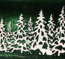 Load image into Gallery viewer, Wintry Trees Fused Glass Tray