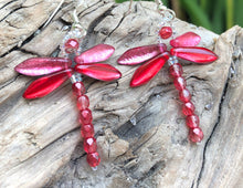Load image into Gallery viewer, Dragonfly Beaded Earrings