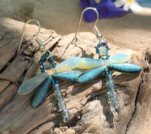 Load image into Gallery viewer, Dragonfly Beaded Earrings