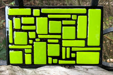 Load image into Gallery viewer, Mondrian style Flat Fused Glass Dish
