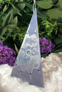 Holiday Ornaments - Dusky Lavender / Mica / Embellished