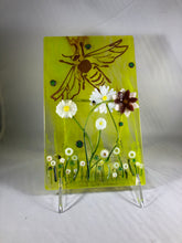 Load image into Gallery viewer, Bee’s Knees Fused Glass Art Panel
