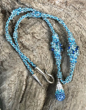 Load image into Gallery viewer, Kumihimo Necklace - Frosty Blues