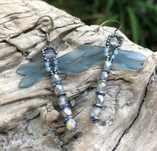 Load image into Gallery viewer, Dragonfly Beaded Earrings