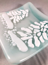 Load image into Gallery viewer, Snowy Trees Fused Glass Dish