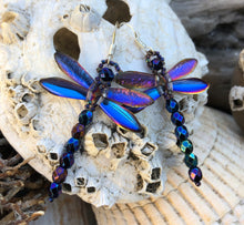 Load image into Gallery viewer, Dragonfly Beaded Earrings