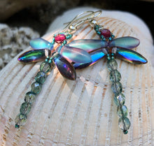 Load image into Gallery viewer, Dragonfly Beaded Earrings