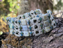 Load image into Gallery viewer, Beaded Bracelet - Champagne Blues