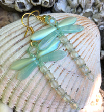 Load image into Gallery viewer, Dragonfly Beaded Earrings