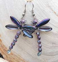Load image into Gallery viewer, Dragonfly Beaded Earrings