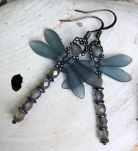 Load image into Gallery viewer, Dragonfly Beaded Earrings
