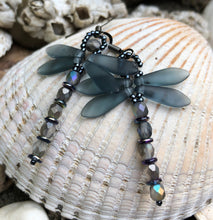 Load image into Gallery viewer, Dragonfly Beaded Earrings