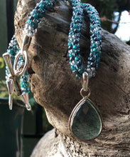 Load image into Gallery viewer, Kumihimo Necklace and Bracelet Set - Calm Waters