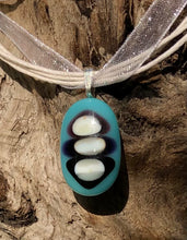 Load image into Gallery viewer, Abstract Fertility Amulet - Fused Glass Pendant