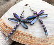 Load image into Gallery viewer, Dragonfly Beaded Earrings