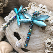 Load image into Gallery viewer, Dragonfly Beaded Earrings