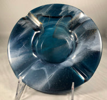 Load image into Gallery viewer, Cigar Ashtray - Copper Blue with rainbow iridescent