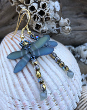 Load image into Gallery viewer, Dragonfly Beaded Earrings