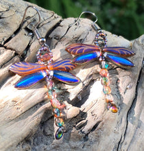 Load image into Gallery viewer, Dragonfly Beaded Earrings