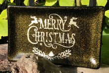 Load image into Gallery viewer, Fused Glass - Sparkly Gold Holiday Dish