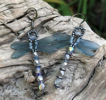 Load image into Gallery viewer, Dragonfly Beaded Earrings