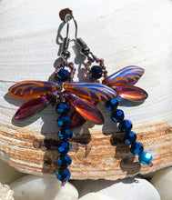 Load image into Gallery viewer, Dragonfly Beaded Earrings