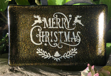 Load image into Gallery viewer, Fused Glass - Sparkly Gold Holiday Dish
