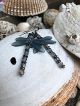 Load image into Gallery viewer, Dragonfly Beaded Earrings