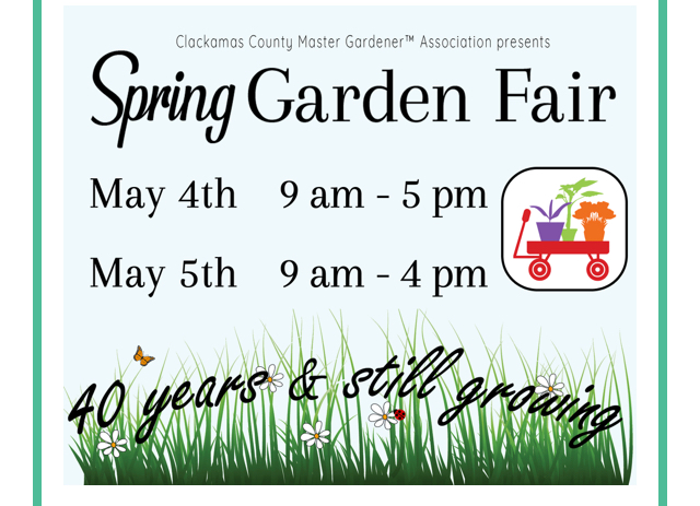 May 4 & 5, 2024 - Spring Garden Fair