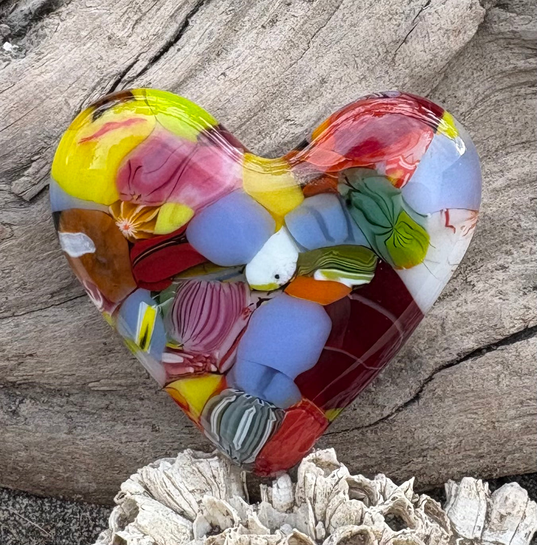 Fused Glass Heart