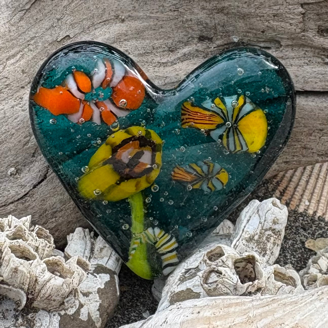 Fused Glass Heart