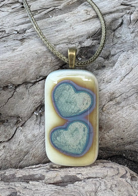 Silver Hearts on French Vanilla