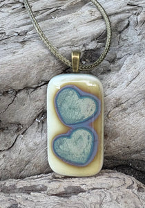Silver Hearts on French Vanilla
