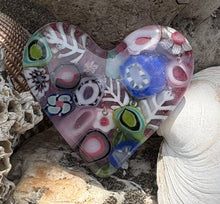 Load image into Gallery viewer, Fused Glass Heart