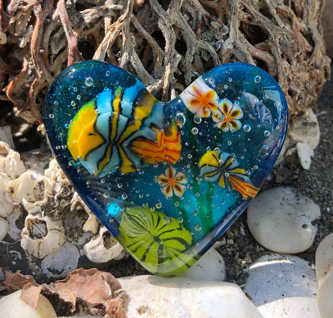 Fused Glass Heart