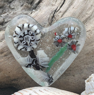 Fused Glass Heart