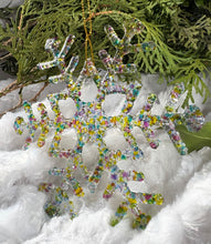Load image into Gallery viewer, Holiday Ornaments -  Snowflake - Multicolored