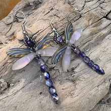 Load image into Gallery viewer, Dragonfly Beaded Earrings