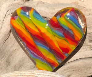 Fused Glass Heart