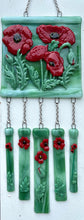 Load image into Gallery viewer, Dramatic Poppies Wind Chimes