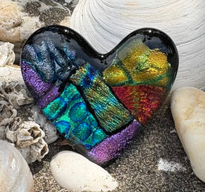 Fused Glass Heart