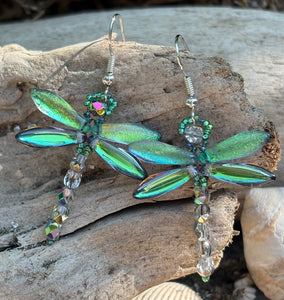 Dragonfly Beaded Earrings