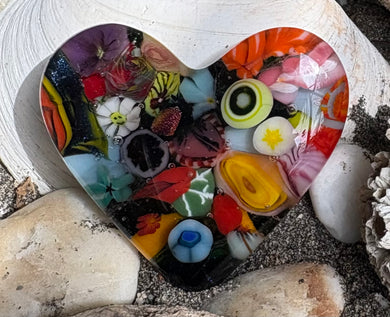 Fused Glass Heart