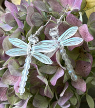 Load image into Gallery viewer, Dragonfly Beaded Earrings