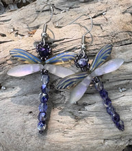 Load image into Gallery viewer, Dragonfly Beaded Earrings